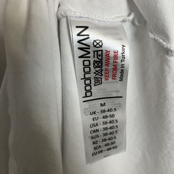 Boohoo Man Muscle Basic Crew Neck Mens T-Shirt Medium Knit Made In Turkey VGCond - Picture 6 of 9